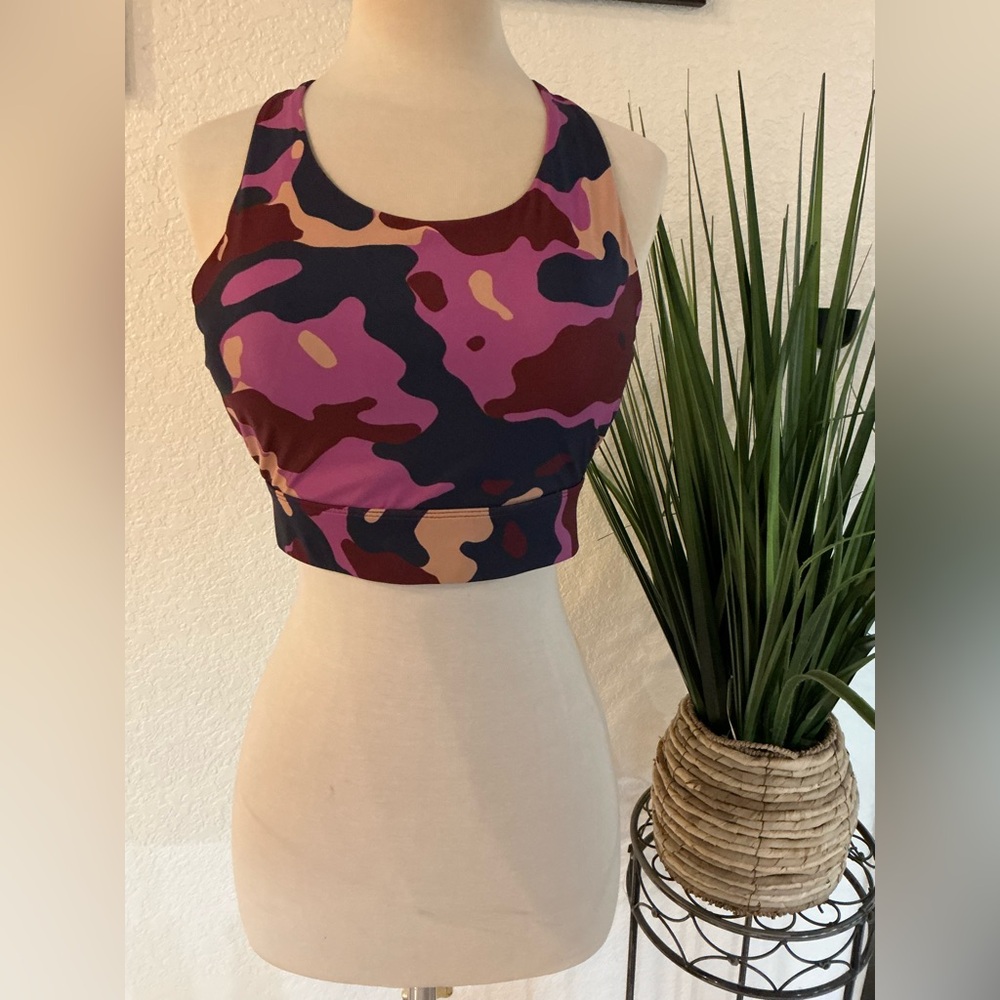 Athleta Multicolor Camo Sports Bra M
